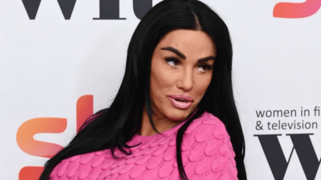 Katie Price at the Women in Film and Television Awards