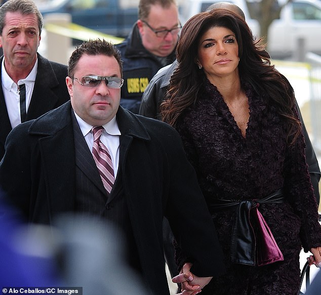 Teresa Giudice now believes her deported ex-husband Joe Giudice did cheat on her during their 20-year marriage, which ended in divorce in 2020 following both of their prison sentences for bankruptcy fraud and conspiracy to commit mail and wire fraud (pictured in 2014)