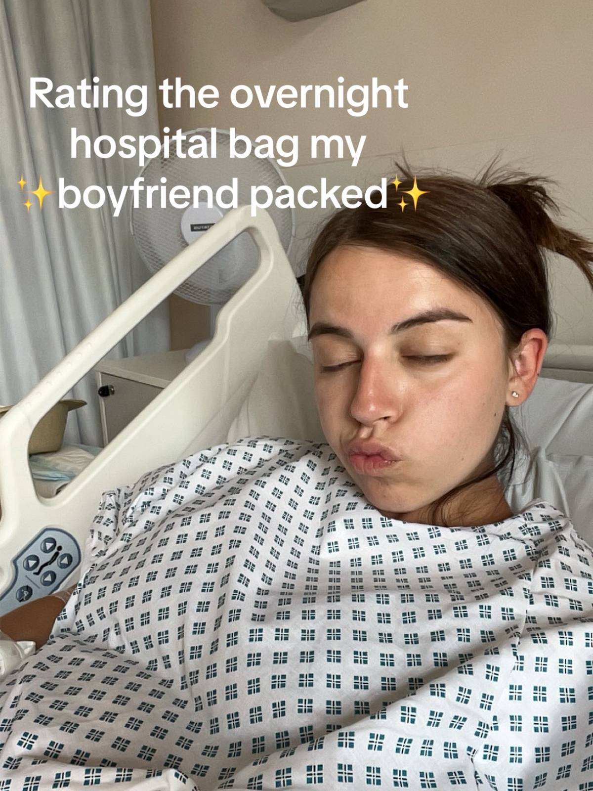 Liv shared the content of her hospital bag her partner packed