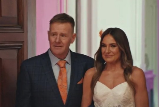 Married At First Sight UK Kristina walking down the aisle with her dad