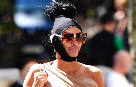 Former glamour model Katie Price arriving at the Royal Courts of Justice in central London