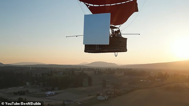 Reflect Orbital's team flew up in a hot air balloon fitted with a mylar mirror to test the viability of their plan to redirect sunlight over solar farms