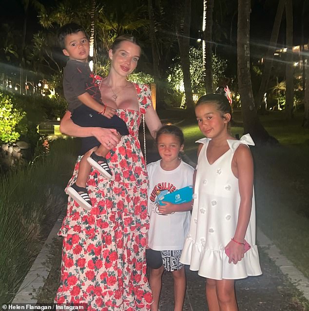 Helen shares children Matilda, nine, Delilah, six, and son Charlie, three, with her ex, and this week admitted she felt 'invisible' during her relationship with the footballer