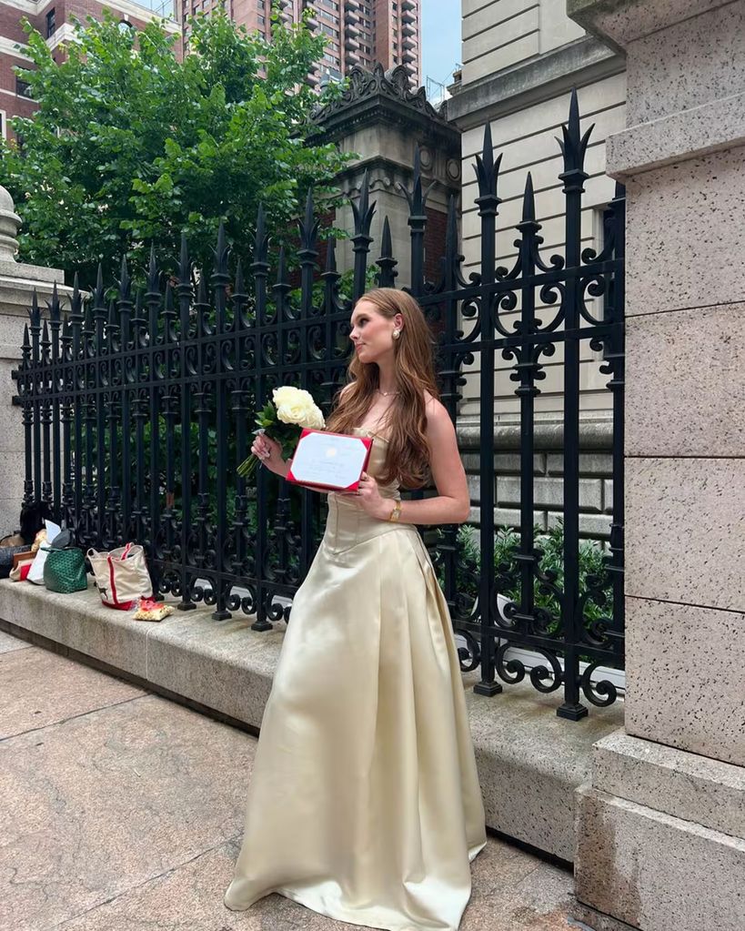 Grier poses on her graduation day