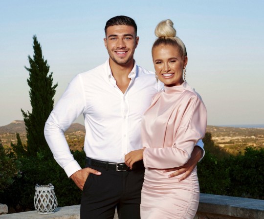 Tommy Fury and Molly-Mae Hague on Love Island in 2019.