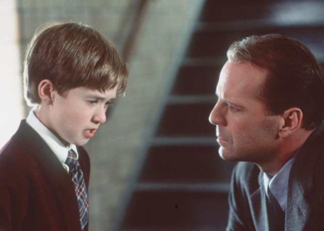 Bruce Willis and Haley Joel Osment 