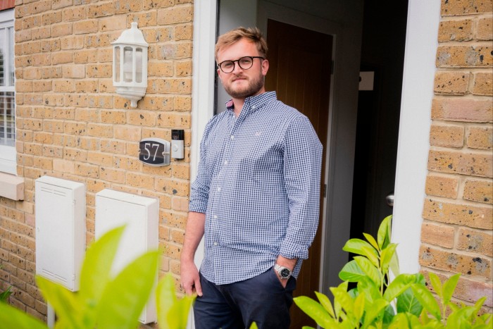 Will Clarke outside his home in Kent 