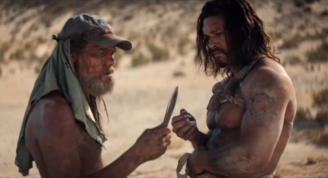 Jim Carrey and Jason Momoa in The Bad Batch