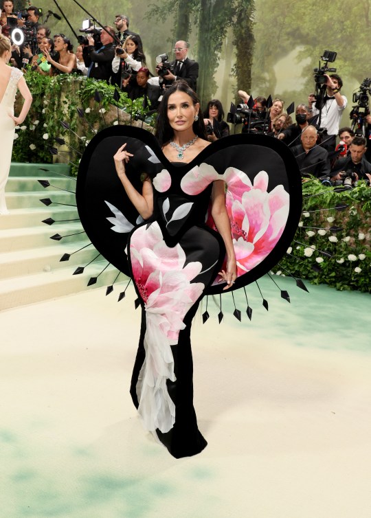 Demi Moore at the Met Gala in 2024