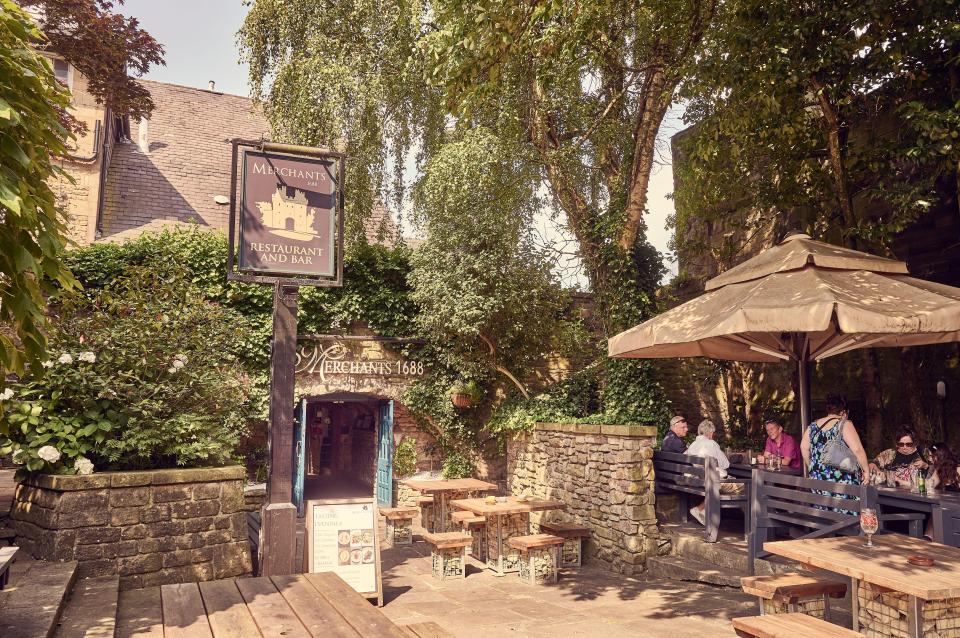 Peter recommends visiting the Merchants pub, which is just a short walk from the castle