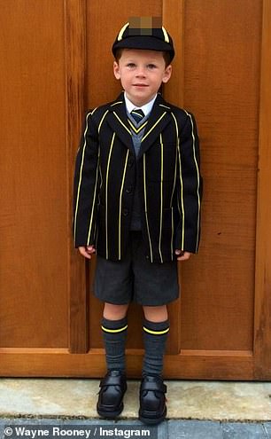 The teenager is used to school photos, having also posed for one on his very first day in 2014