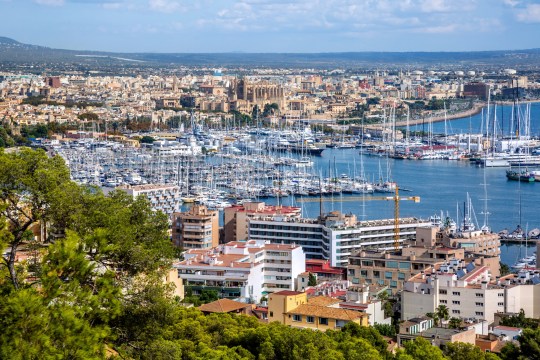 Aerial View of Palma de Mallorca, Balearic Islands, Spain