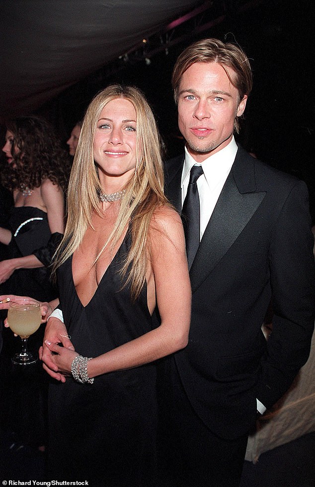 Before Angelina, Brad was married to Jennifer Aniston , 55, in 2000 and they were labelled the ultimate Hollywood power couple but they divorced five years later (pictured in 2000)