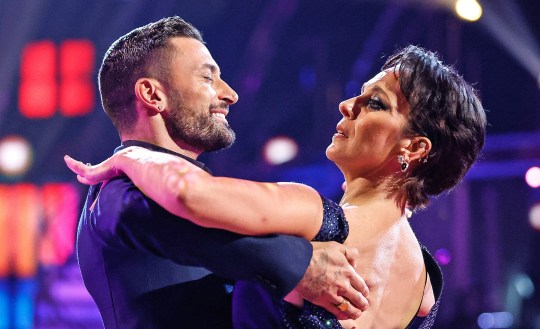 Amanda Abbington and Giovanni Pernice dance together on Strictly Come Dancing.