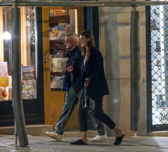 Sean Penn walks down the street with new girlfriend Valeria Nicov 