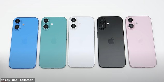 The iPhone 16 and iPhone 16 Plus are expected to come in blue, green, white, black and pink