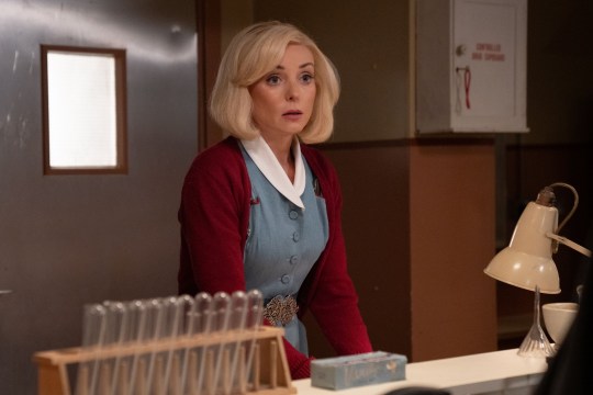 Helen George as Trixie Aylward in Call The Midwife