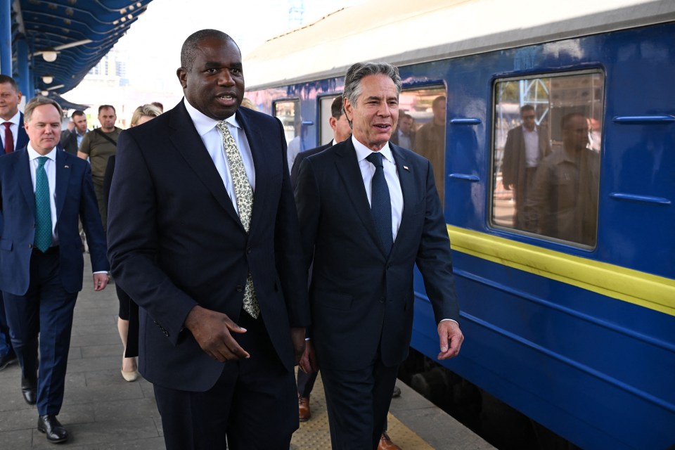 Foreign Secretary David Lammy and US Secretary of State Anthony Blinken arrive in Kyiv today