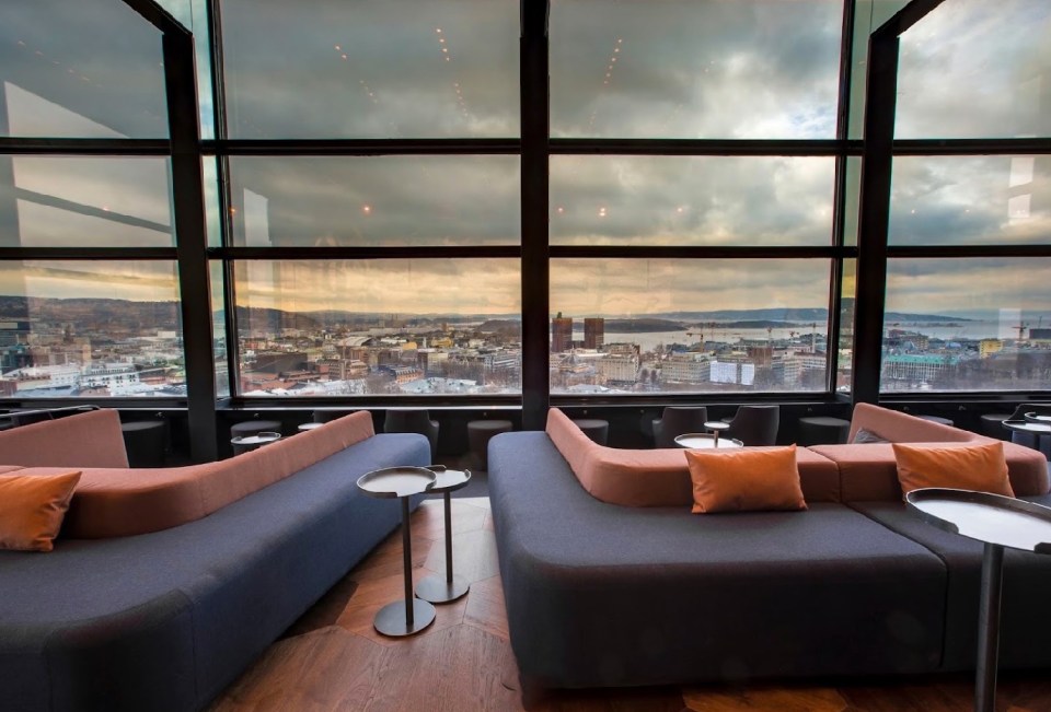 Summit Bar is a rooftop bar at Radisson Blu offering panoramic views of the city