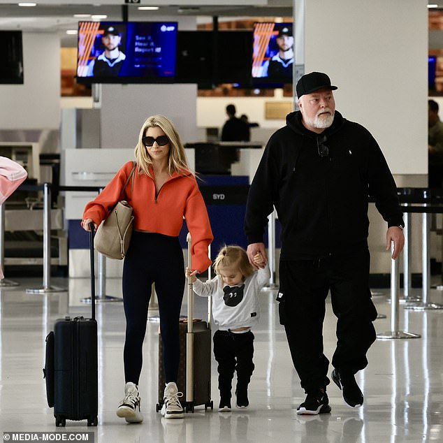 She was joined by her longtime co-star Kyle, 53, his wife Tegan Kynaston and their son Otto, two, as they all jetted off stateside to visit the iHeartRadio music festival in Las Vegas