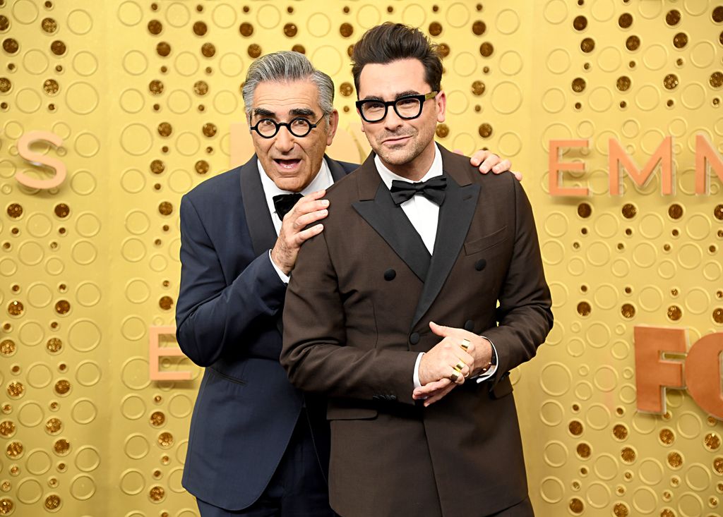 Eugene Levy and Daniel Levy attends the 71st Emmy Awards at Microsoft Theater on September 22, 2019 