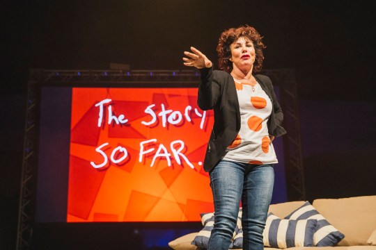 Ruby Wax performs on The Theatre Stage at Latitude Festival on July 18, 2015 in Southwold, United Kingdom