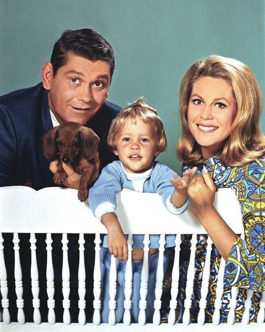 Dick York, Erin Murphy and Elizabeth Montgomery in Bewitched