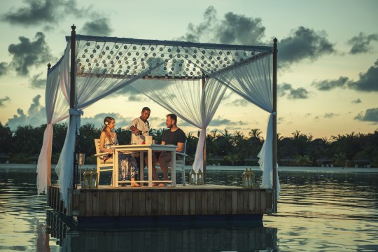 Romance is guaranteed with the Floating Platform Experience