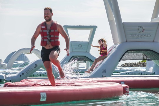 Siyam World boasts the largest inflatable waterpark in the Maldives