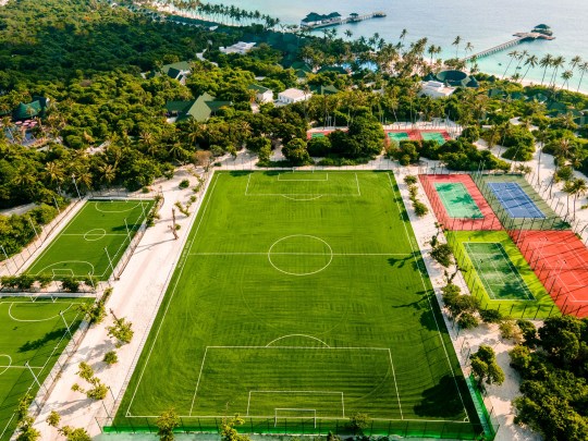 Sun Siyam is home to the most thrilling football camps at its World Sport Arena