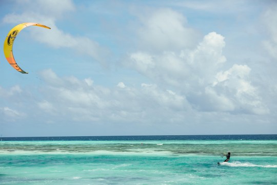 Kite-surfing offers an exhilarating experience you'll never forget