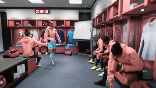 The women's locker room in EA Sports FC 25