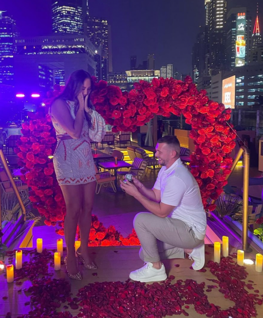 Jake Ankers proposing to Charlotte Crosby