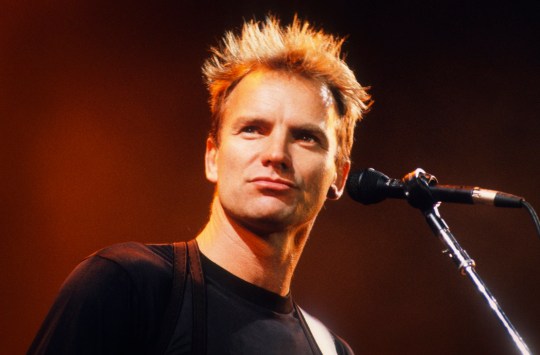 Sting (aka Gordon Sumner) performs at Torhout/Werchter Festival in 1991