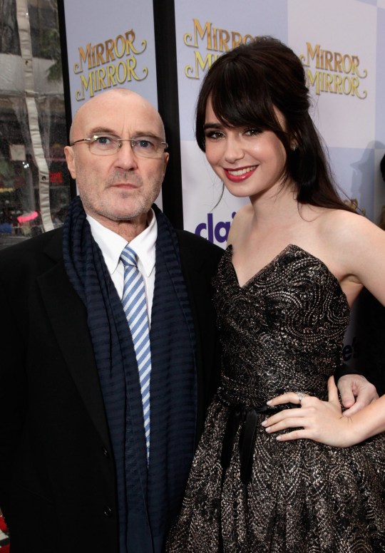 Phil Collins and daughter Lily Collins