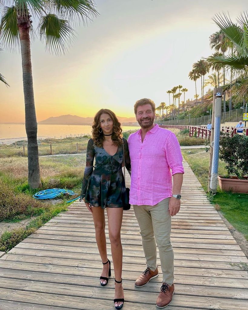 Nick Knowles and his fiance Katie on holiday