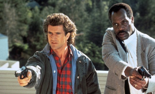 Mel Gibson and Danny Glover in Lethal Weapon