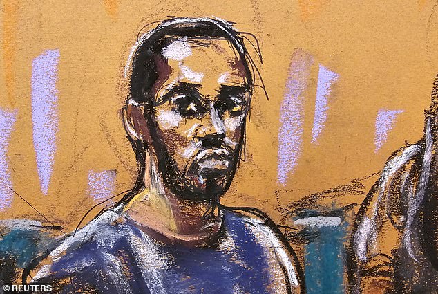 Diddy, seen in a court sketch from September 18, is now awaiting trial at Brooklyn Metropolitan Detention Center in New York City after being denied bail