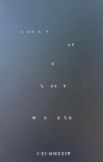 The Cure's 2024 album Songs of a Lost World poster tease