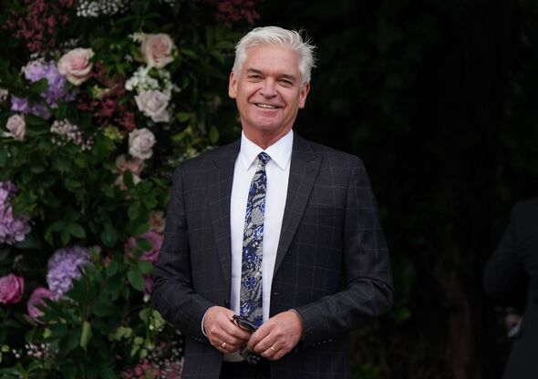 Phillip Schofield arriving at St Michael's church, Heckfield in Hampshire, for the wedding of Anthony McPartlin to Anne-Marie Co