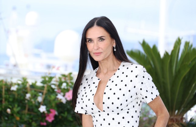 Demi Moore at the Substance photocall