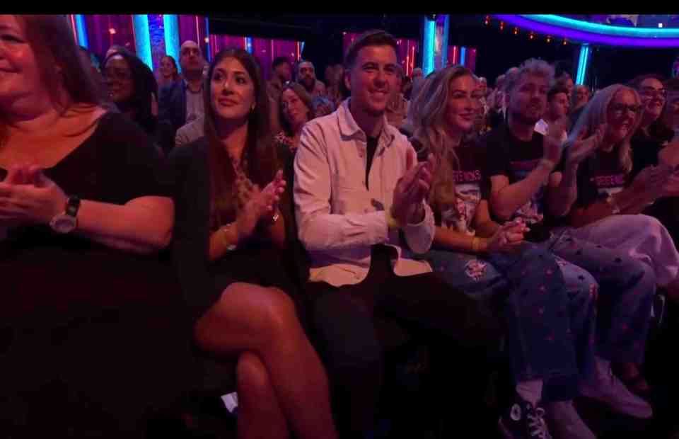 Zara McDermott was spotted in the audience, but cameras quickly cut away