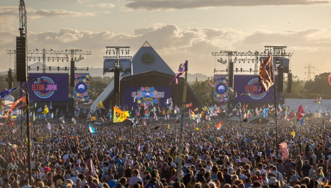 The crowd at Glastonbury