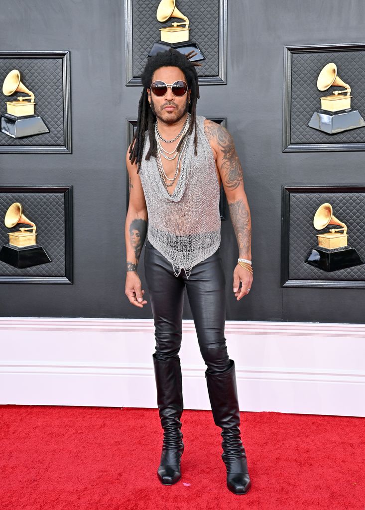 Lenny Kravitz attends the 64th Annual GRAMMY Awards at MGM Grand Garden Arena on April 03, 2022 in Las Vegas, Nevada.