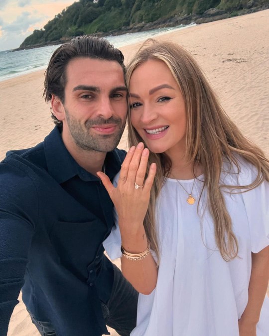 Laura Woods and Adam Collard engaged