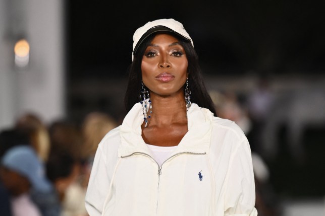 Model Naomi Campbell walks the runway 