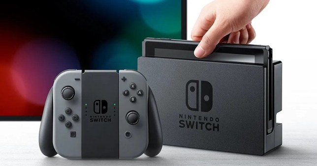 Black Nintendo Switch console