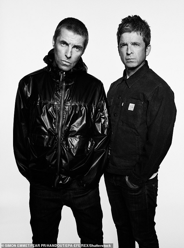 Oasis are set to bring their sold out reunion tour to two major Australian cities next year (Pictured: Liam and Noel Gallagher)