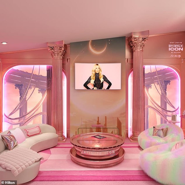 Paris Hilton announced she designed two suites inside the Beverly Hilton - called the Stay Like an Icon