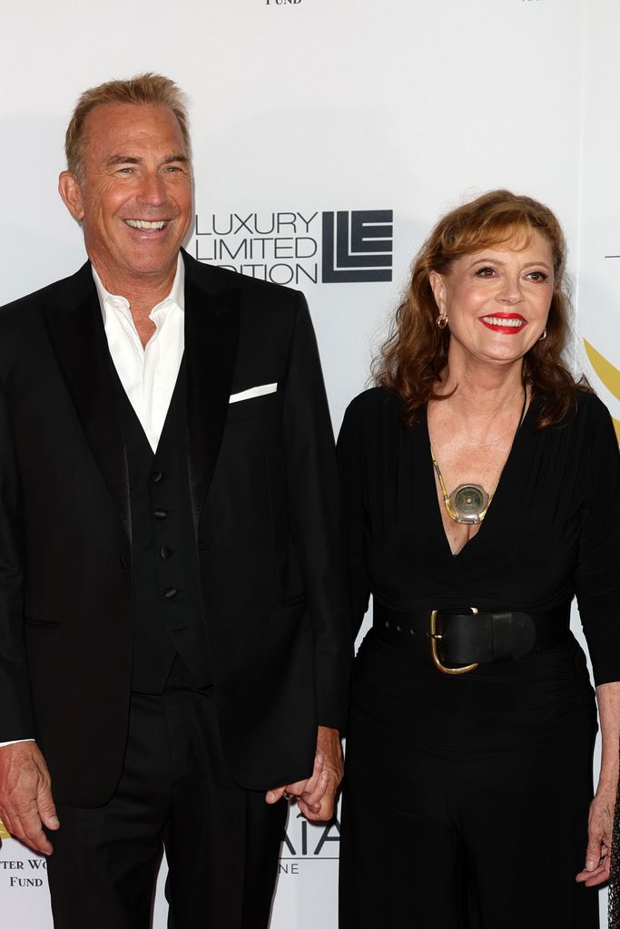 Kevin Costner and Susan Sarandon attend the Better World Fund Gala during The 81st Venice International Film Festival at Gritti Palace on September 05, 2024 in Venice, Italy. 